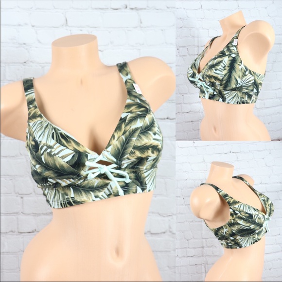 PINK Victoria's Secret Other - VS Pink Lightly Lined Palm Print Scoop Bralette